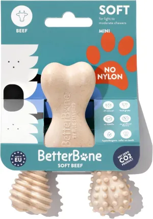 All-Natural, Nylon-Free Dog Chew Toys - Soft Density - Ideal for Light to Moderate Chewers - Non-Toxic, Promotes Dental Health, Splinter-Resistant, Sustainably Made