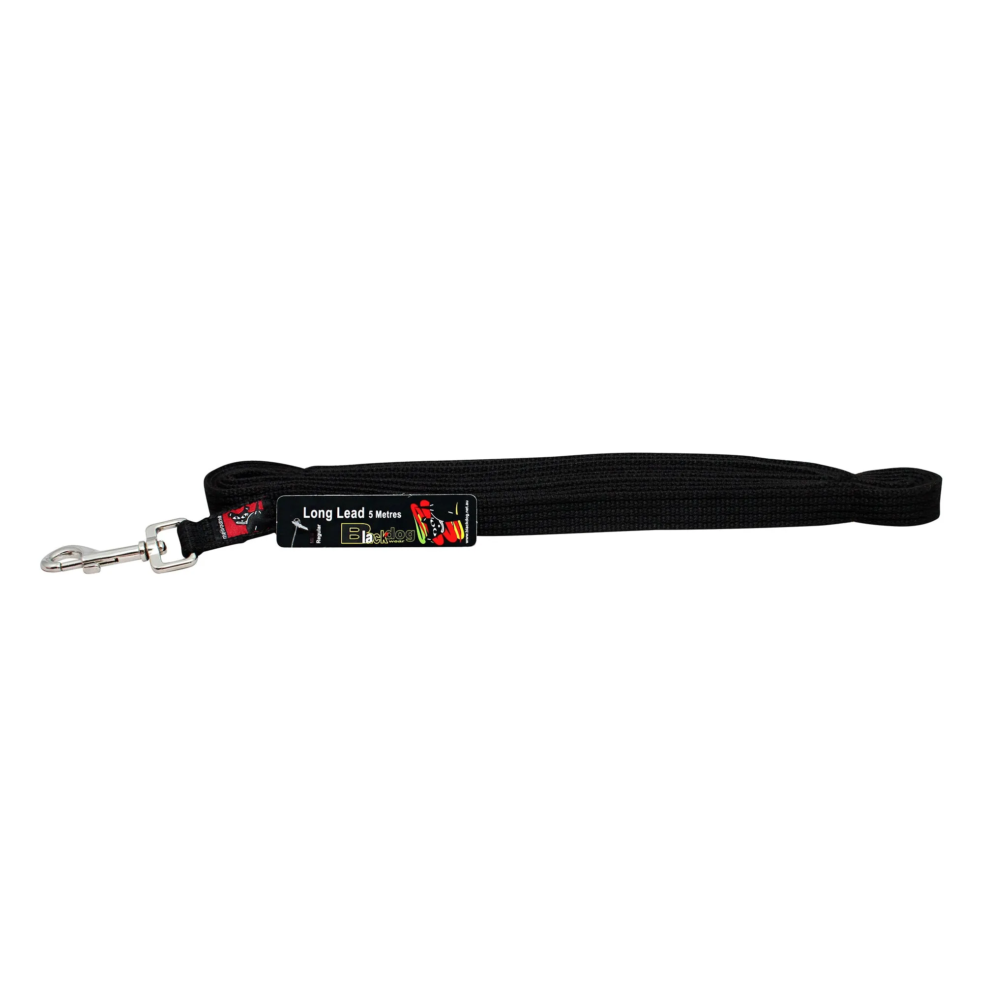 Black Dog Wear Long Lead 5m