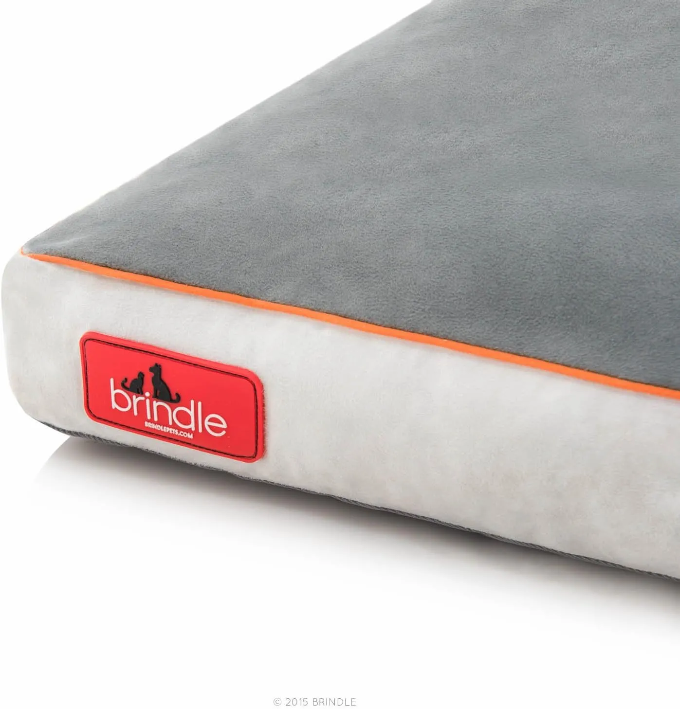 BRINDLE Stone Shredded Memory Foam Pet Bed - Pet Essentials - Orthopedic Design - Pet Crate Compatible - Machine Washable Cover - Indoor Pet Bed for Dogs, Puppies, Cats, and Rabbits - Size Small
