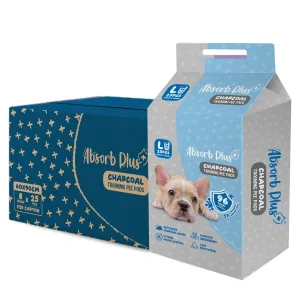 [CTN OF 8] Absorb Plus Charcoal Pee Pad Pet Sheets - L (8x25pcs) | 60cm x 90cm