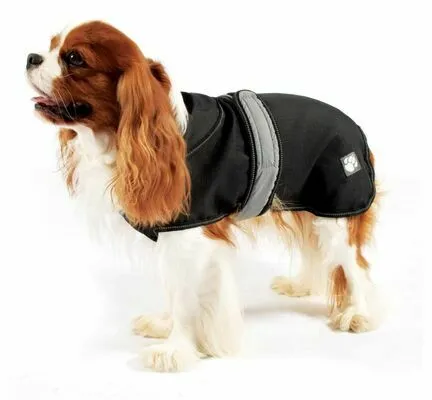 Danish Design - 2 In 1 Dog Coat - Black - 45cm (18")