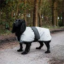 Danish Design - 2 In 1  Dog Coat - Grey/Black - 65cm (26")