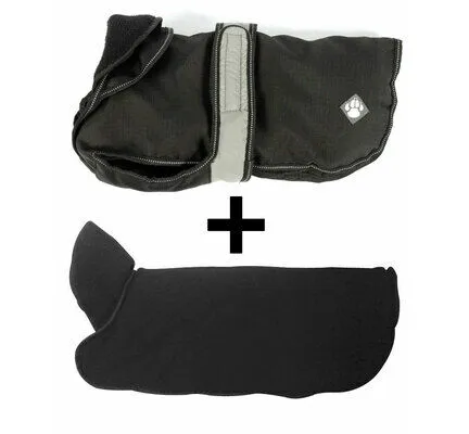 Danish Design - 2 In 1 Dog Coat - Khaki - 55cm (22")