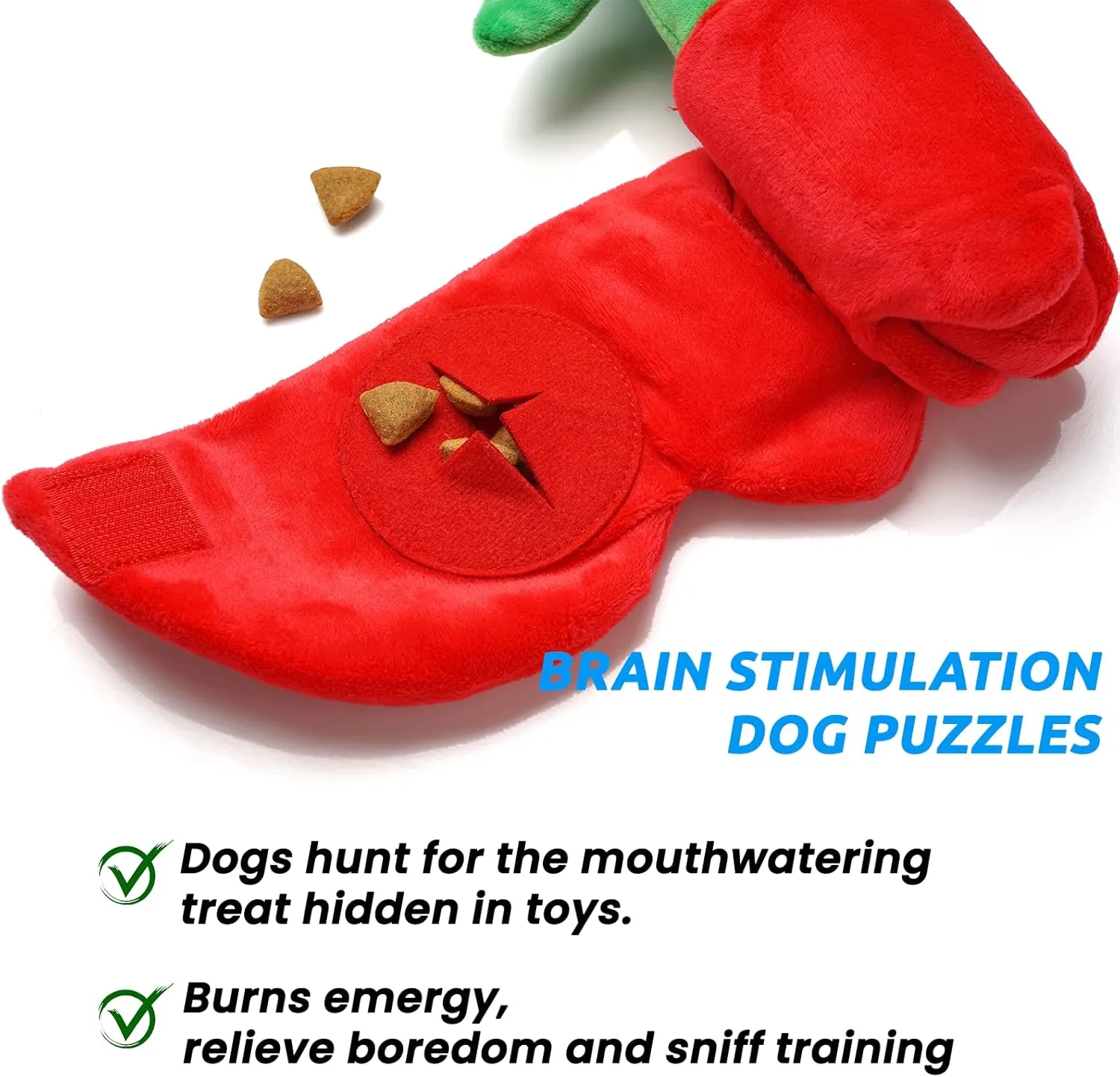 Dog Puzzle Toys, Rose Dog Toy, Dog Birthday Toy Enrichment Squeaky Crinkle Treat Dispensing Dog Toy for Small Medium Dog