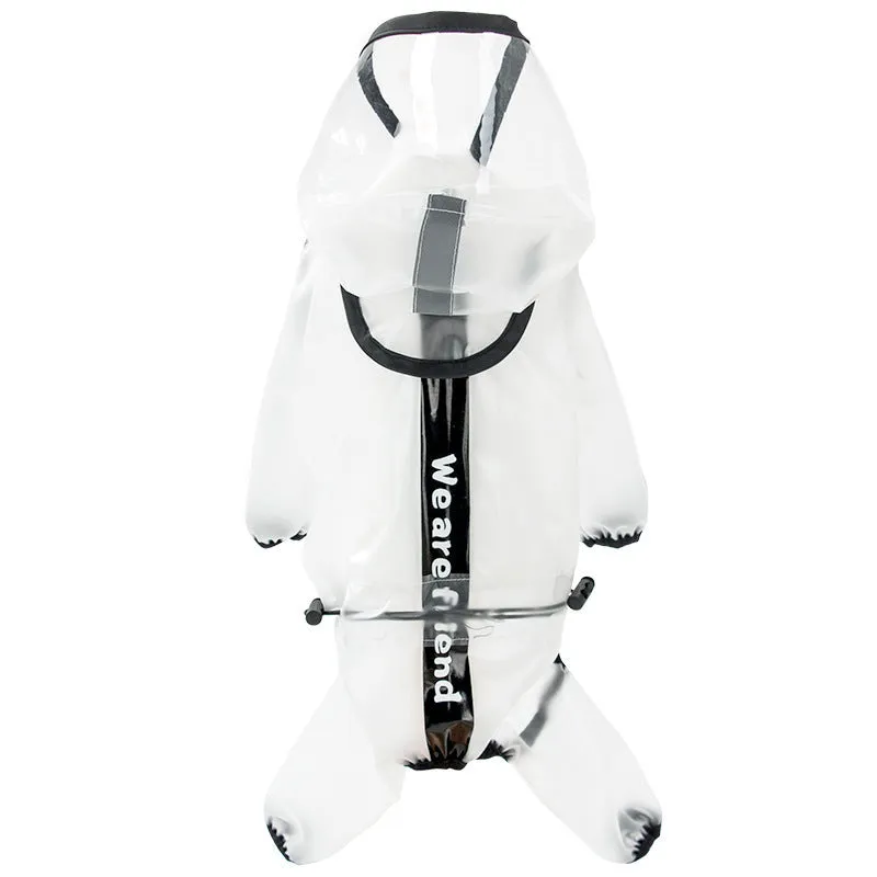 Dog Waterproof Rain Jacket with Reflective Stripe