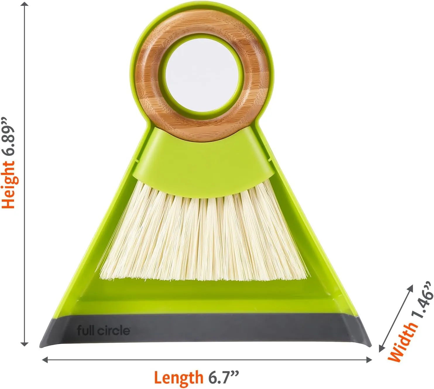 Full Circle Tiny Team Mini Brush and Dustpan Set, Green