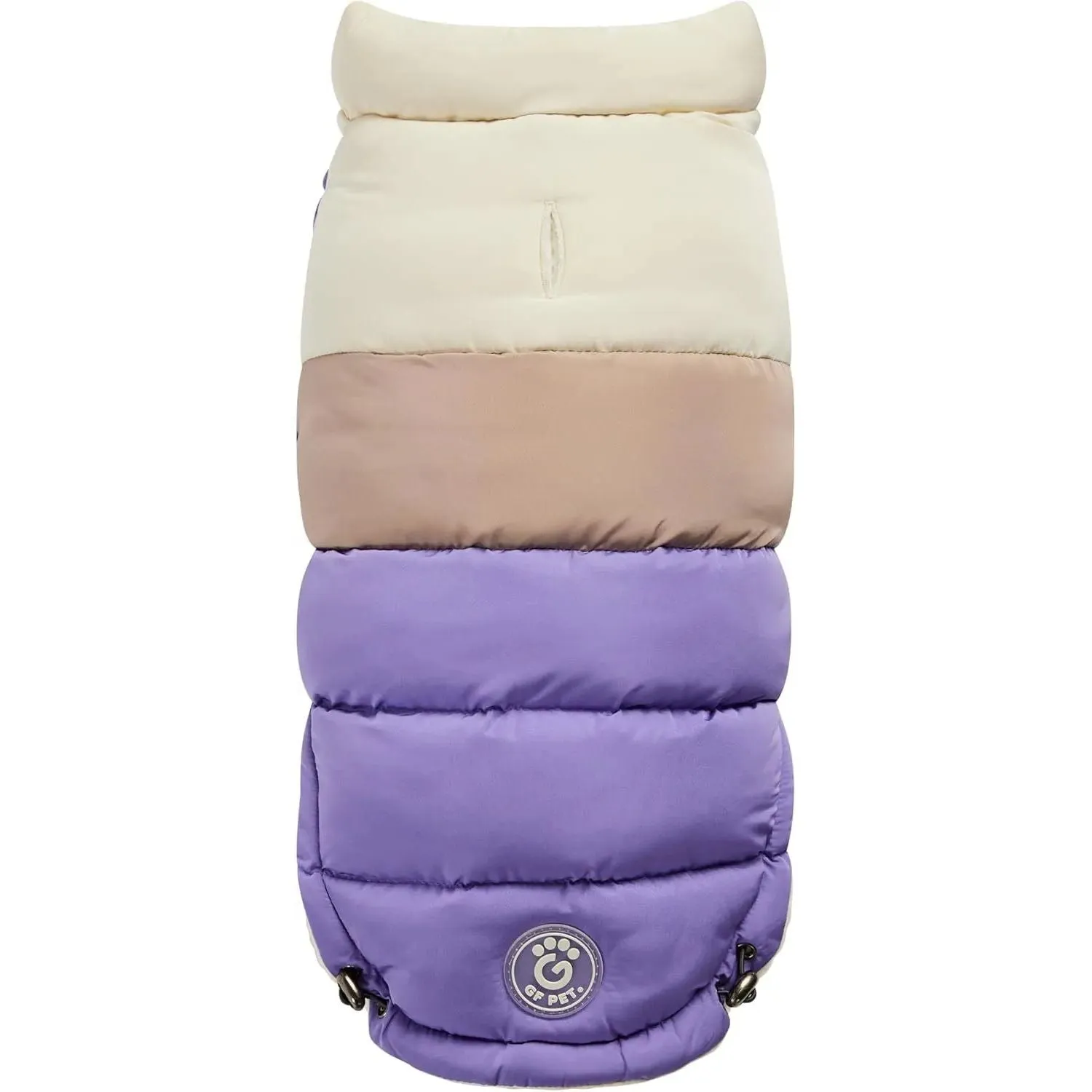 GF Pet Block Color Puffer Dog Coat