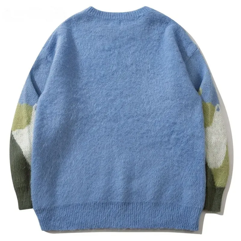 Harajuku Cats Knitted Sweater Unisex