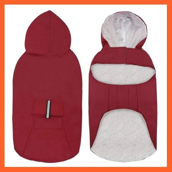 Large Dog Waterproof Raincoat