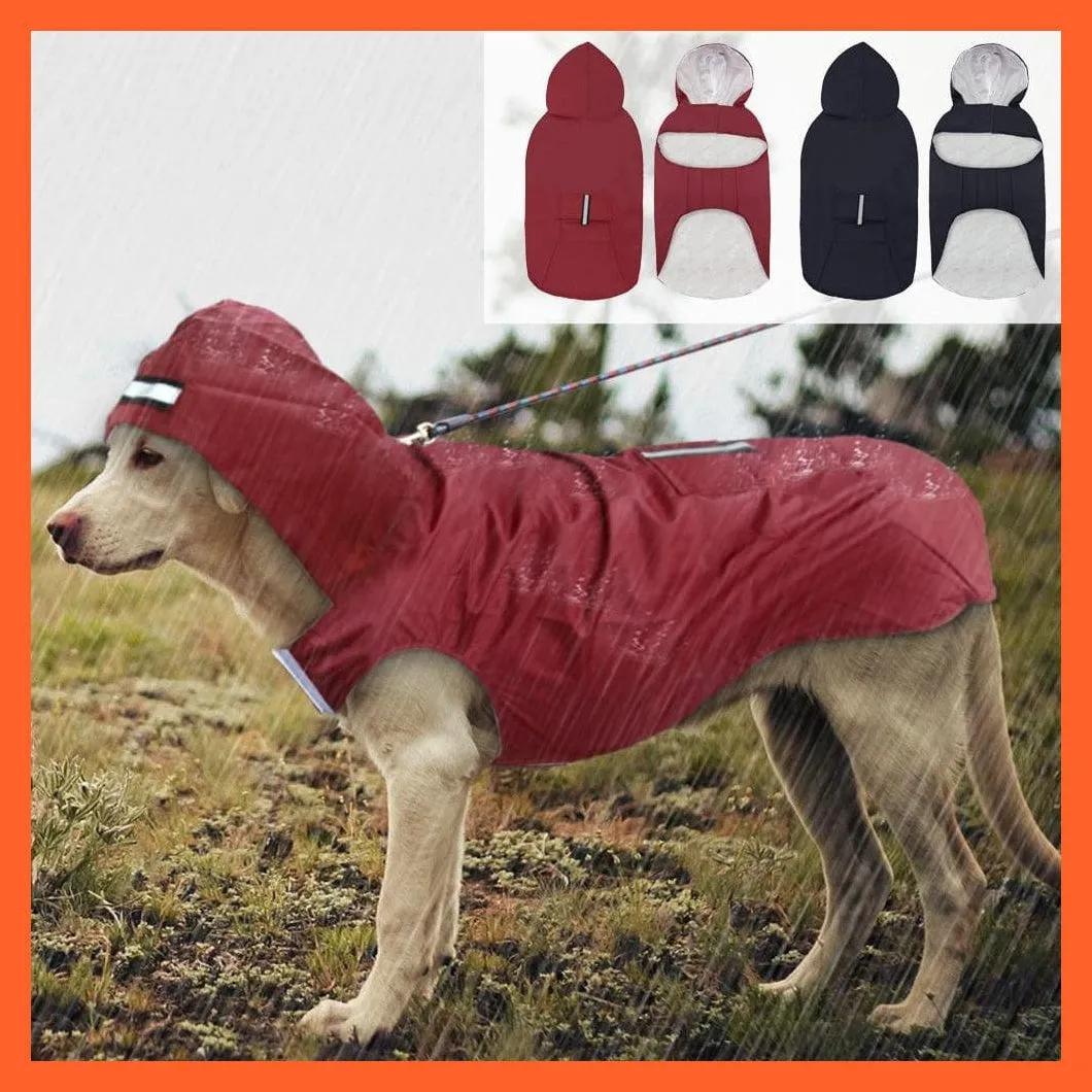 Large Dog Waterproof Raincoat