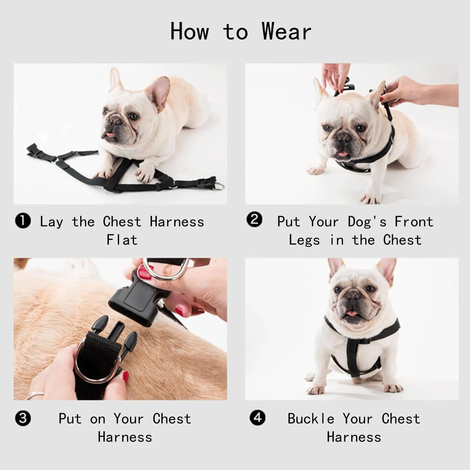No Pull Dog Harness & Leash Combo Set - Adjustable Reflective Harness Collar with Soft Padded Handle for Large Medium Dogs, Anti-Pull Control, Easy Walk Training Gear