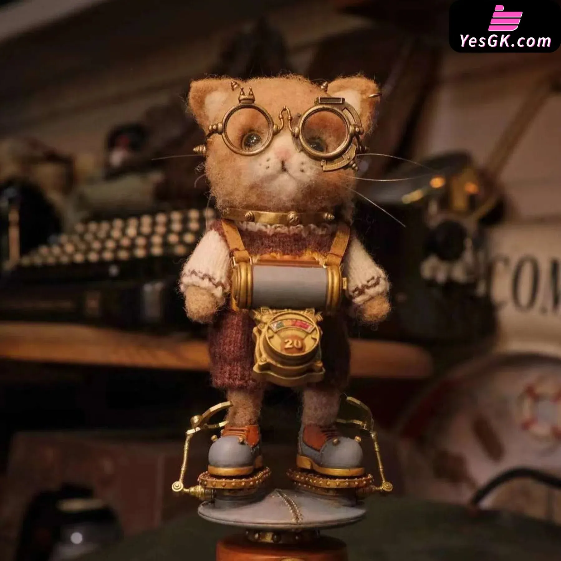 Original Cat Knight Locke Resin Statue - SteamArts Studio [Pre-Order]