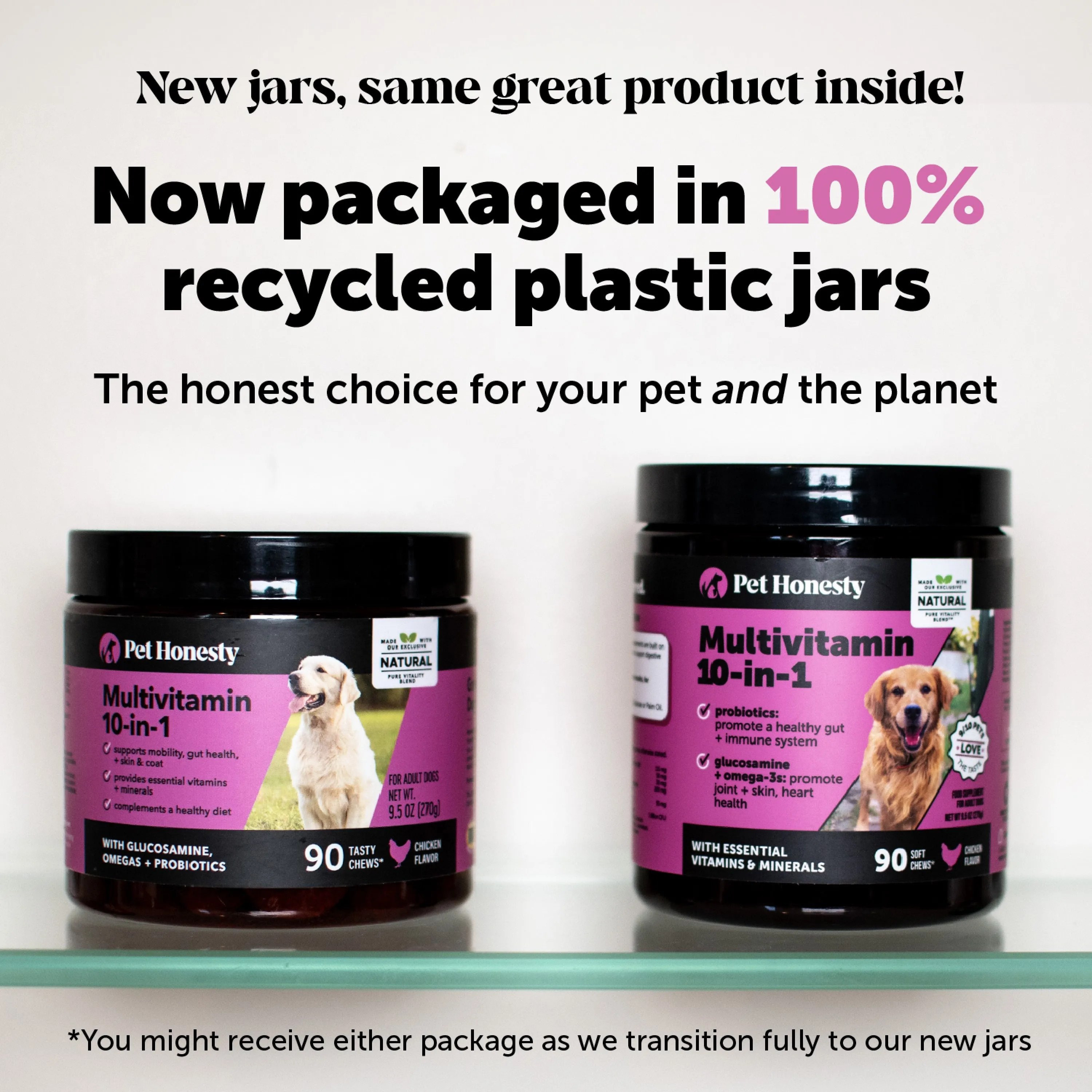Pet Honesty 10-for-1 Multivitamin Chicken Soft Chew for Dogs