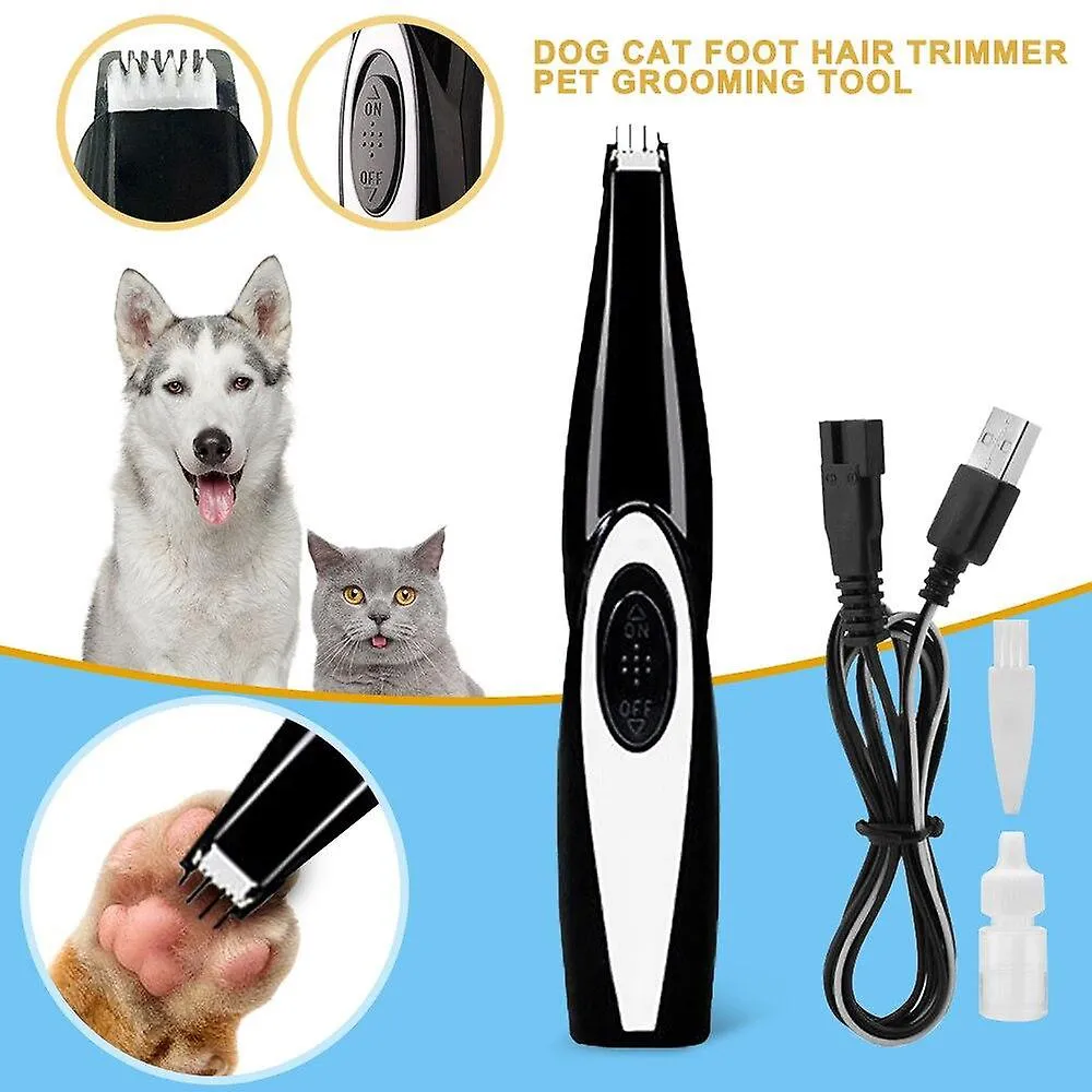 Pet nail tools pet grooming tool electrical shearing cutter usb rechargeable haircut paw shaver clipper style 1