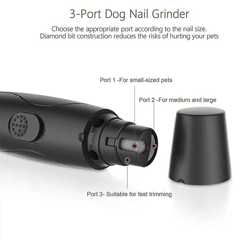 Pet nail tools pet nail grinder usb charging safe low noise electric nail trimmer