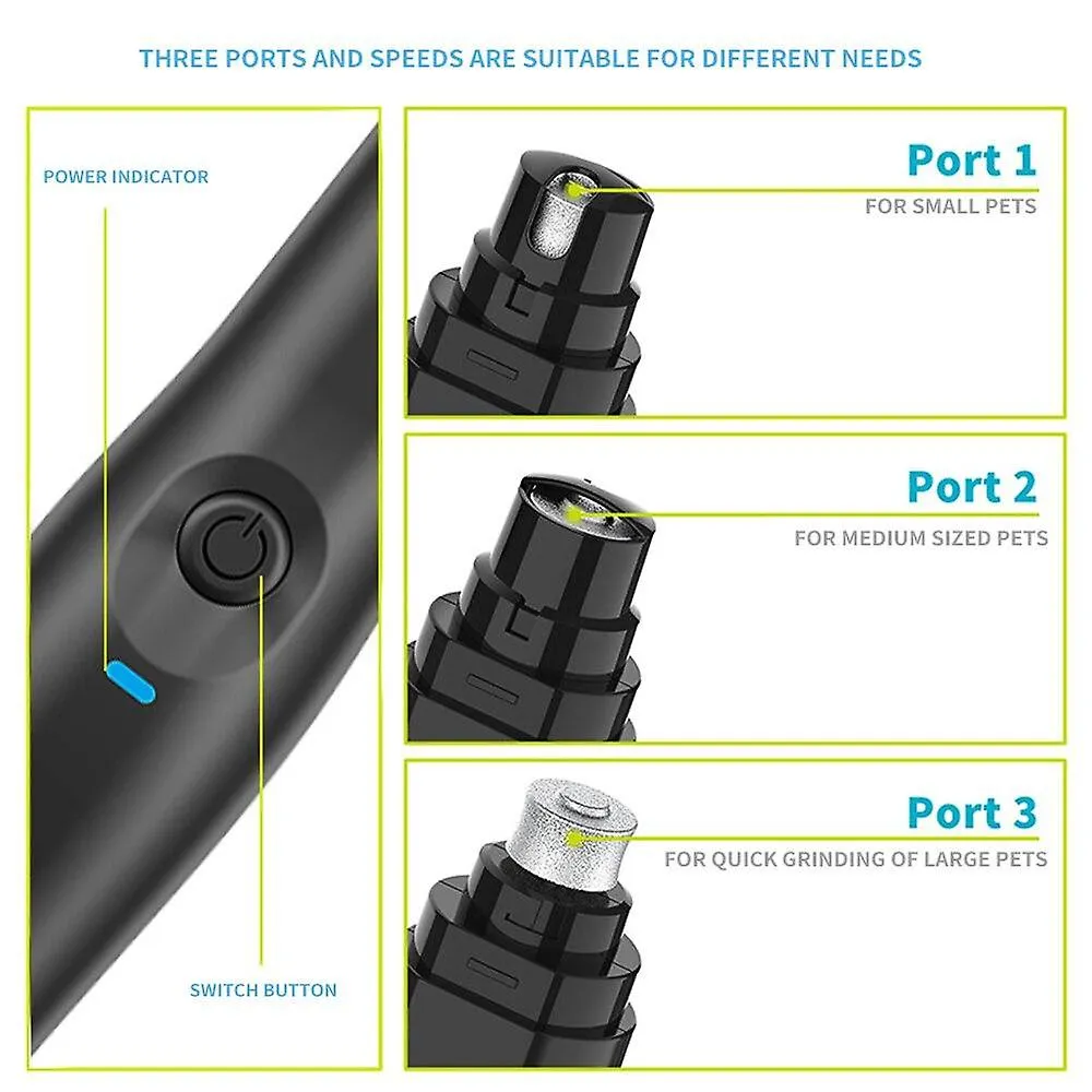 Pet nail tools pets nail trimmer clipper dog cat paw claw toe pet nail grinder pet electric pedicure care tool
