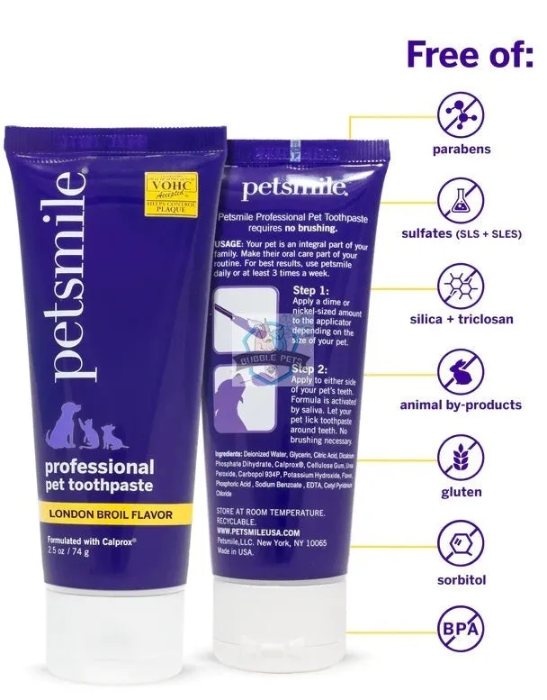 Petsmile Professional London Broil Flavour Toothpaste for Dogs & Cats
