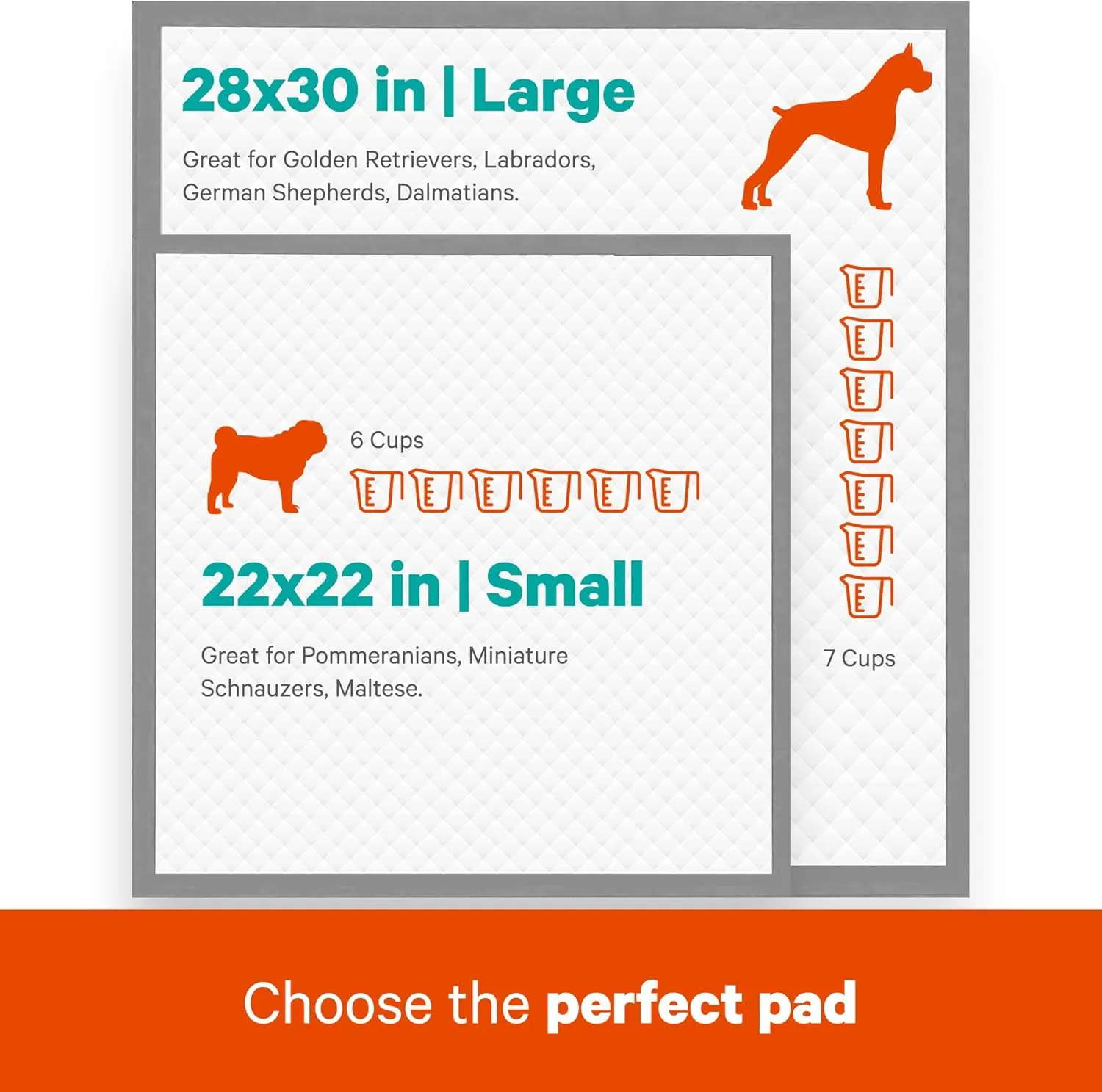 Scented Puppy Pads, [100 Count], Dog Pee Pads for Training, Absorbent Potty Pads for Dogs, Quick-Drying Leakproof Large Dog Pads with Odor Control, 22"x22", Puppy Pads for Indoor or Outdoor Use