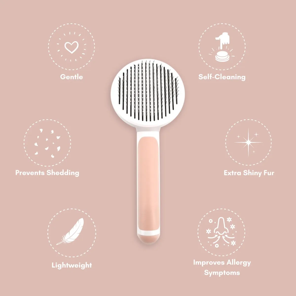Self-Cleaning Cat & Pet Brush