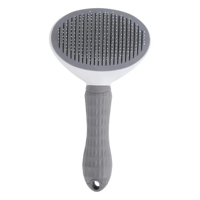 Self Cleaning Dog Brush - Gently Removes Loose Undercoat, Mats and Tangled Hair