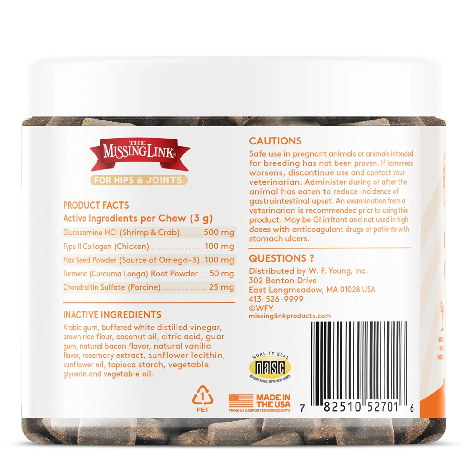 The Missing Link® Collagen Care™ Hips & Joints Soft Chews – 60 Count
