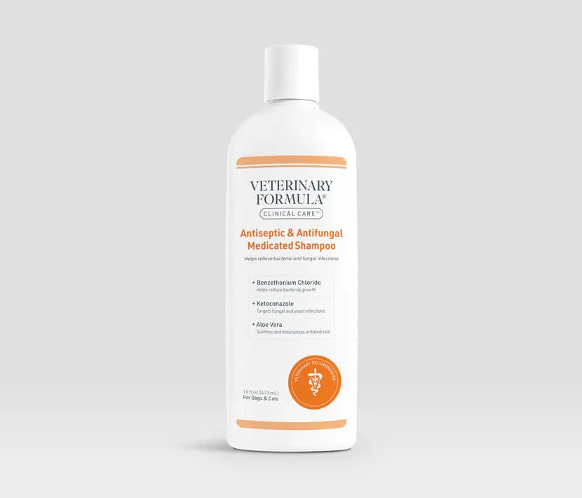 Veterinary Formula Clinical Care Antiseptic and Antifungal Medicated Shampoo 16oz