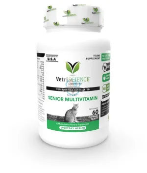 VetriScience Nu Cat Senior Multivitamin for Cats (60 chewable tablets)